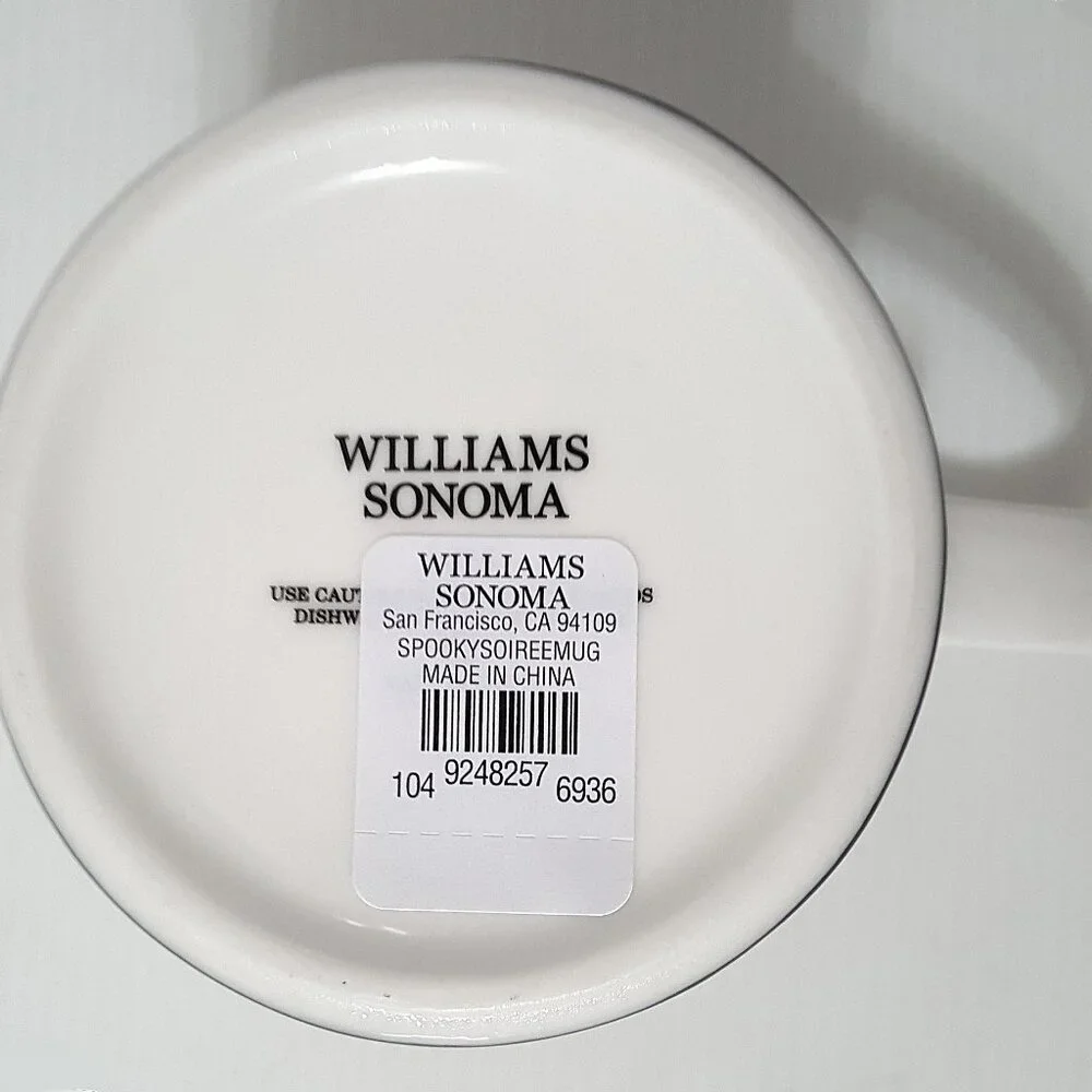 NEW Williams Sonoma SPOOKY SOIREE Mug Witch 12 OZ Stoneware Halloween NIB
